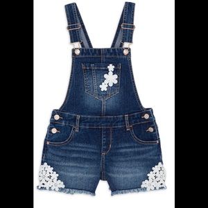 Jordache Girls Crochet shortall Bibs